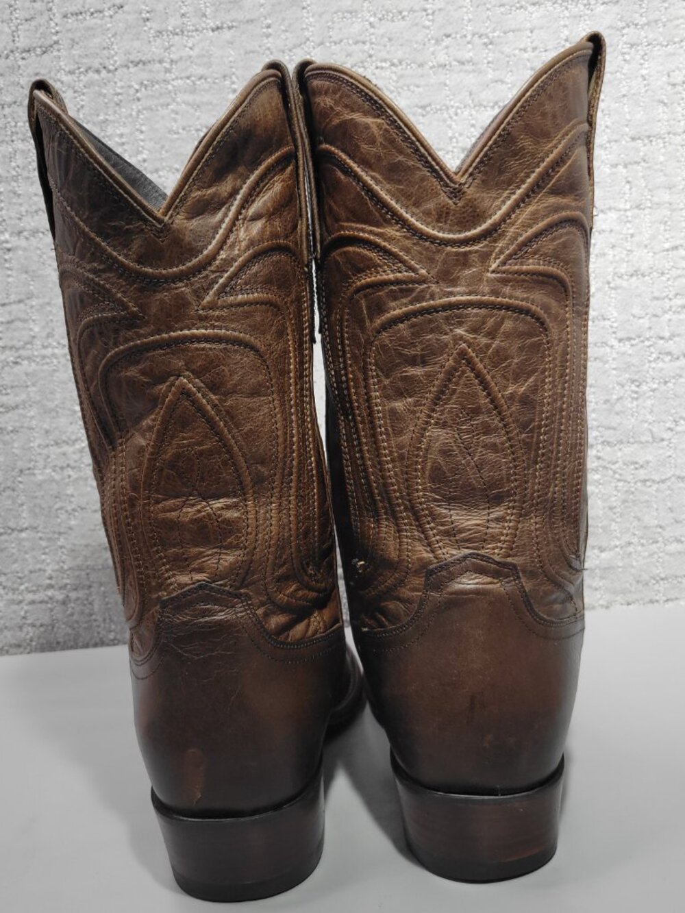 Tecovas The Cartwright Men's US Size 10D Cafe Goat Pull on Cowboy Boots - Picture 8 of 14